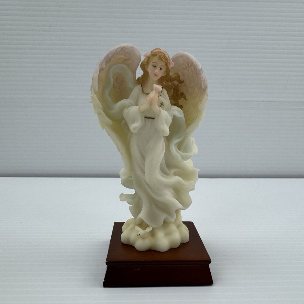 Seraphim Classics Memorial Angel In God’s Care Roman 98607 Wood Base Statue
